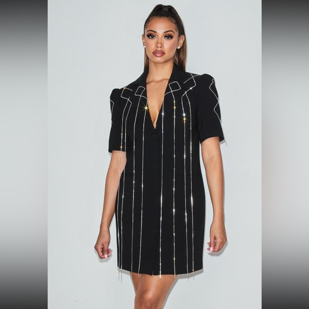 Rich Girl Rhinestone Dress